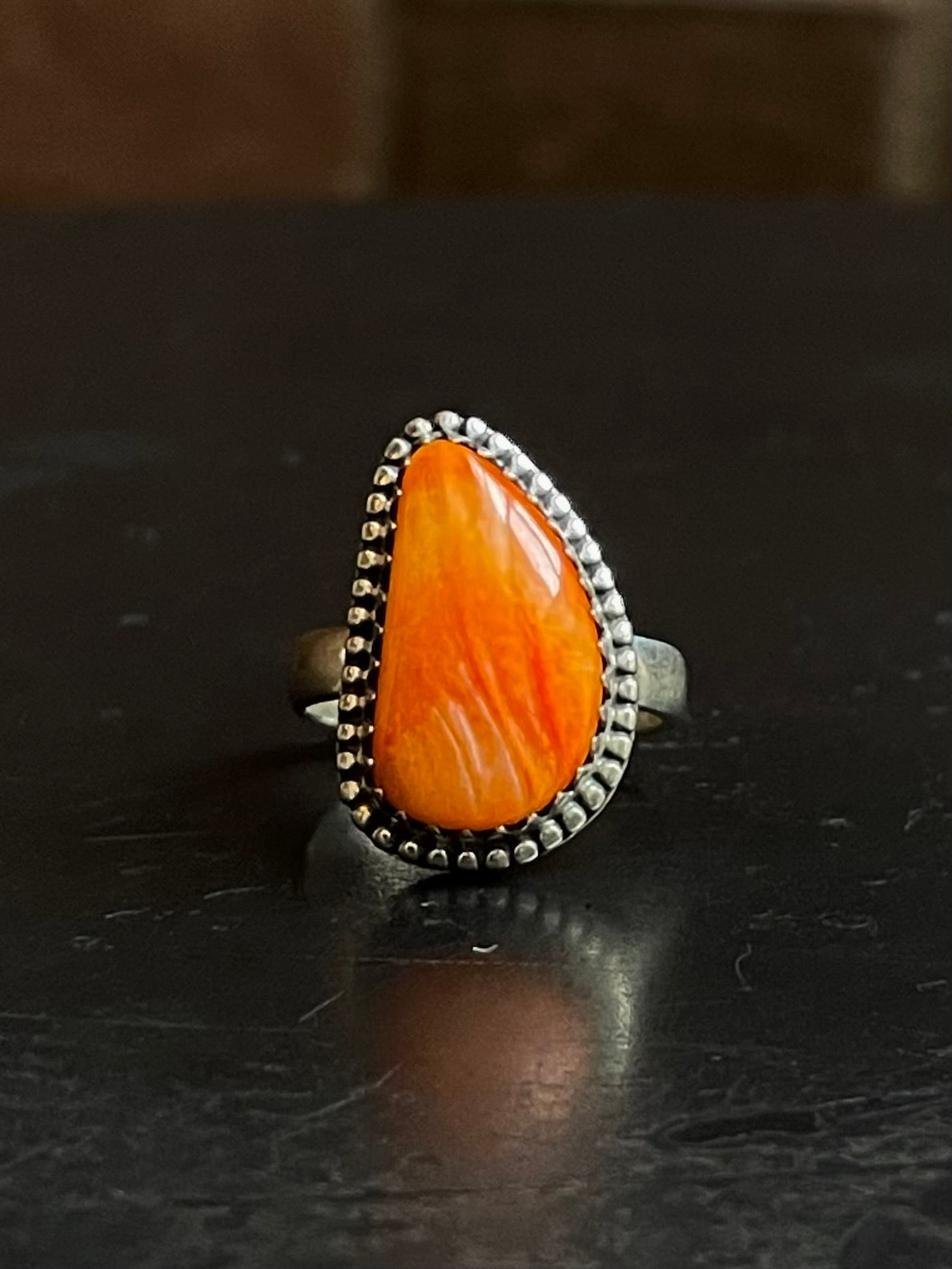 Spiny Oyster Twisted Wire Ring | Sterling Silver | Size 7 | A475