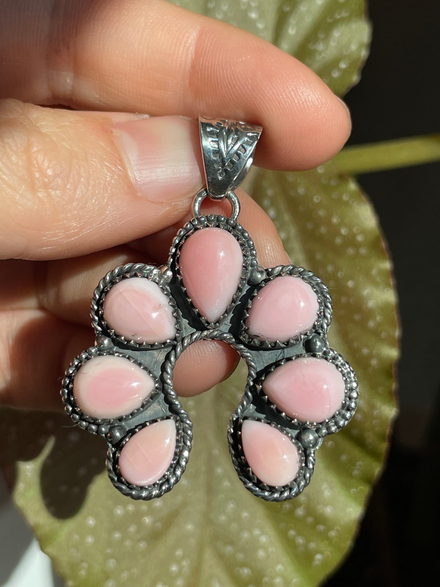 Pink Conch Naja Pendant | Sterling Silver 925 B858