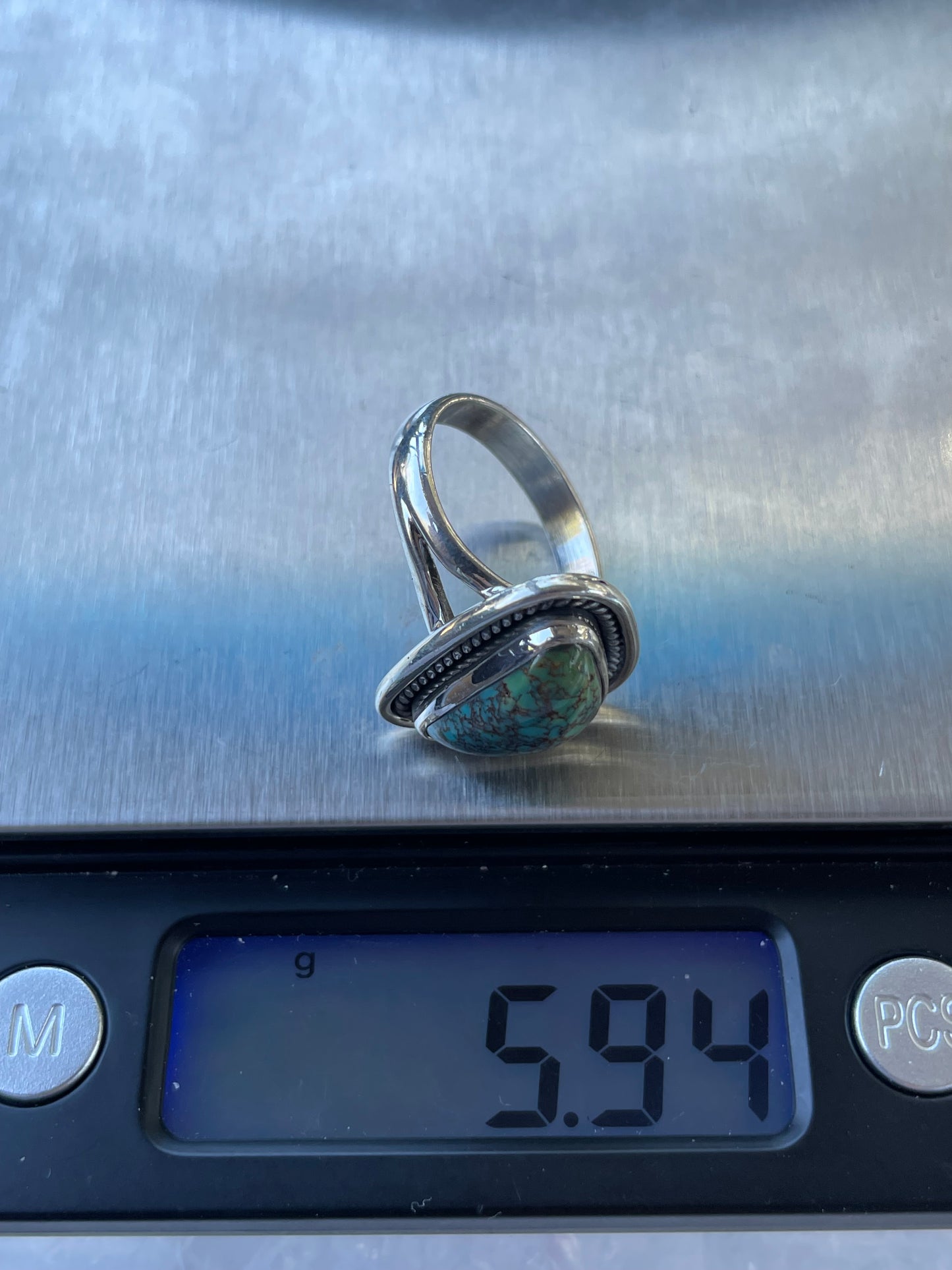 Turquoise Ring Size 7.25 | 925 Sterling Silver B926