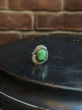 Turquoise Feather Ring Size 8.5 | 925 Sterling Silver C418