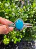 Kingman Turquoise Cuff Bracelet | 925 Sterling Silver D153