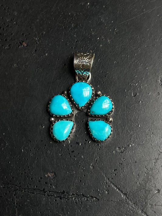 Turquoise Naja Pendant | 925 Sterling Silver E230