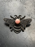 Pink Conch Bee Brooch Pendant | 925 Sterling Silver E962