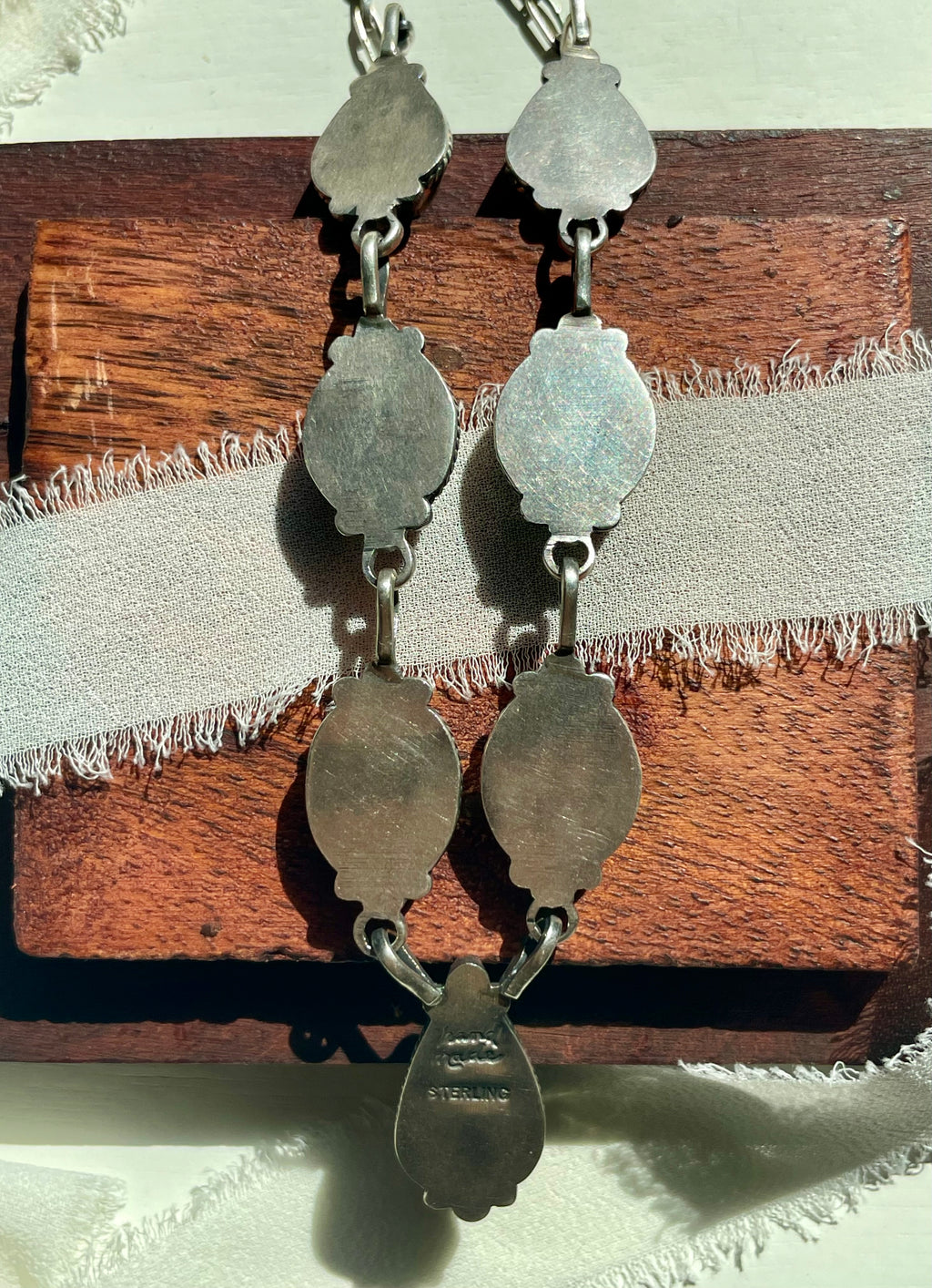 Kingman Turquoise Lariat Necklace | 925 Sterling Silver G613
