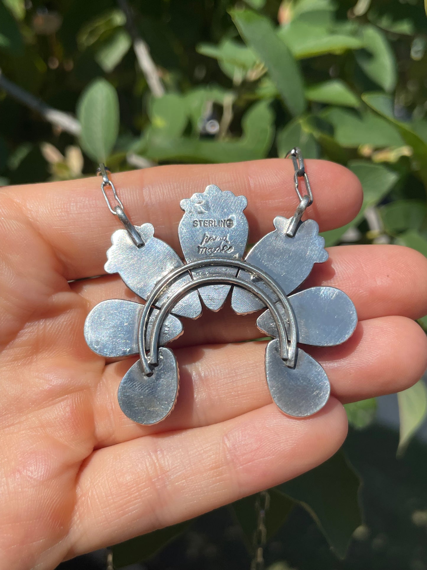 Kingman Turquoise Naja Necklace | 925 Sterling Silver D126