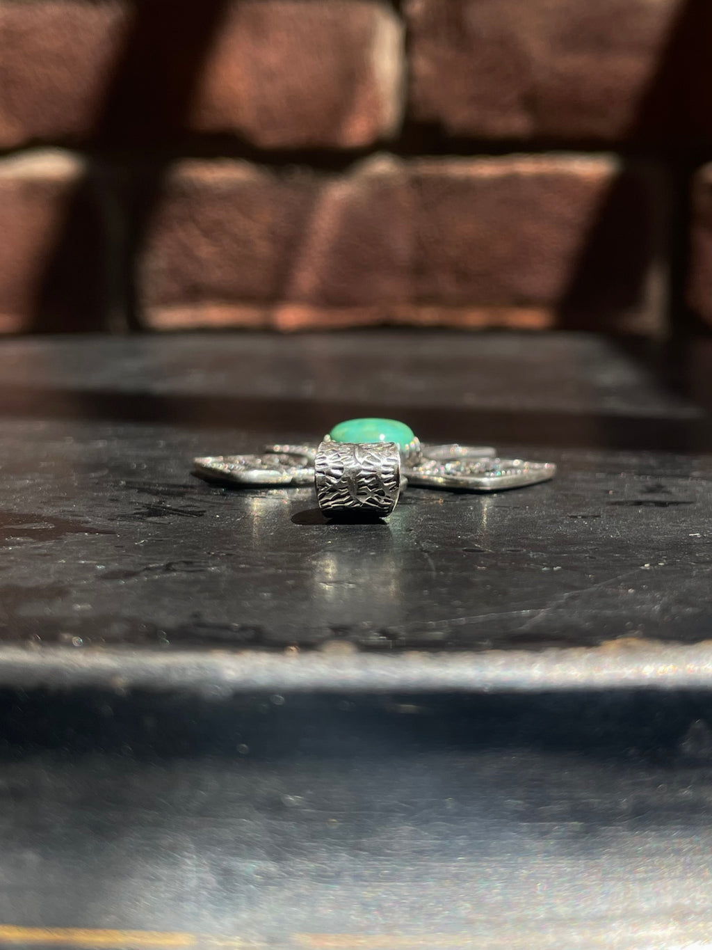 Kingman Turquoise Thunderbird Pendant | Sterling Silver G422