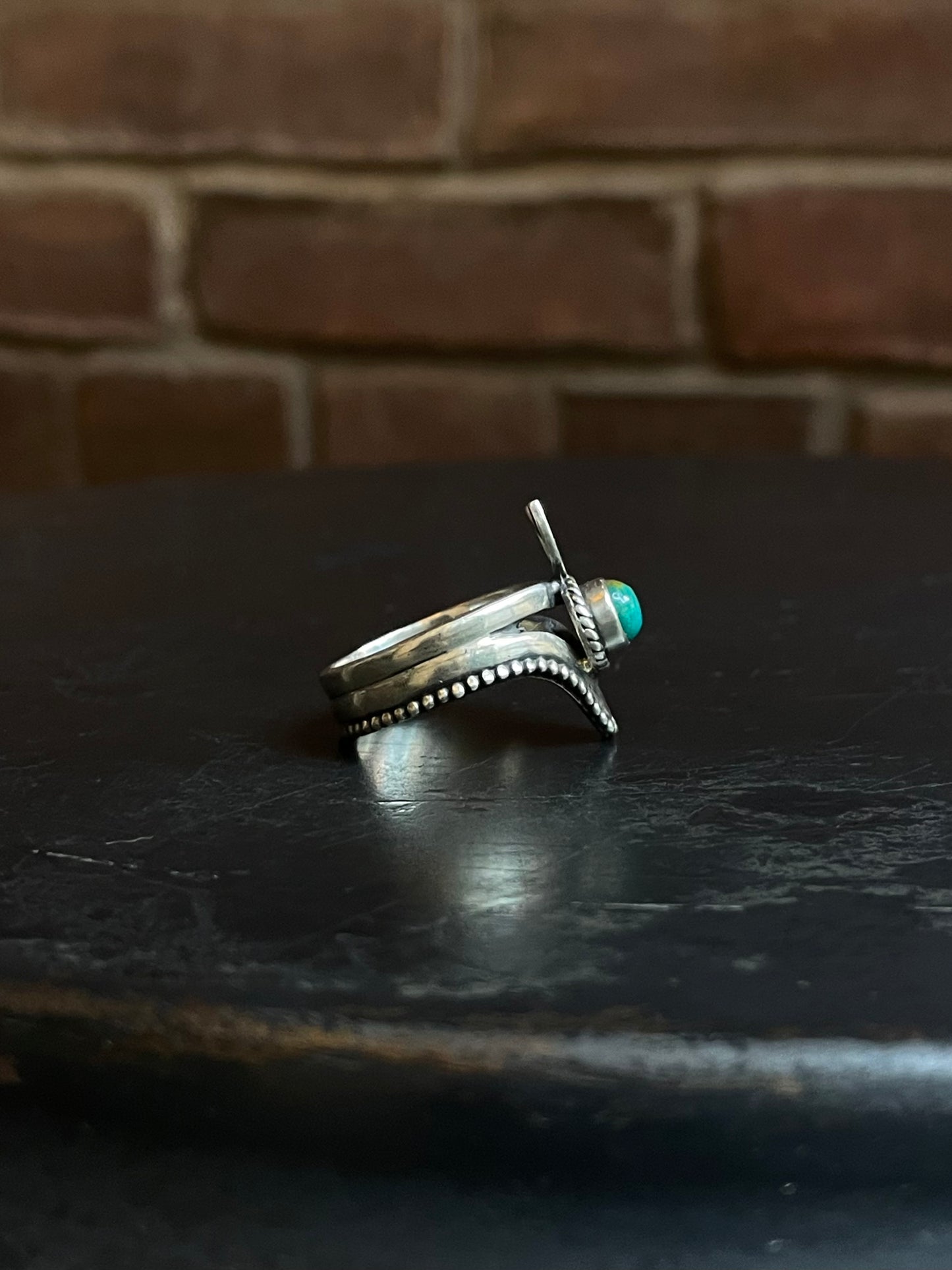 Turquoise Ring | 925 Sterling Silver Size 9.5 E472