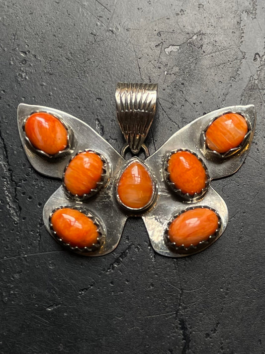 Spiny Oyster Butterfly Pendant | 925 Sterling Silver G239