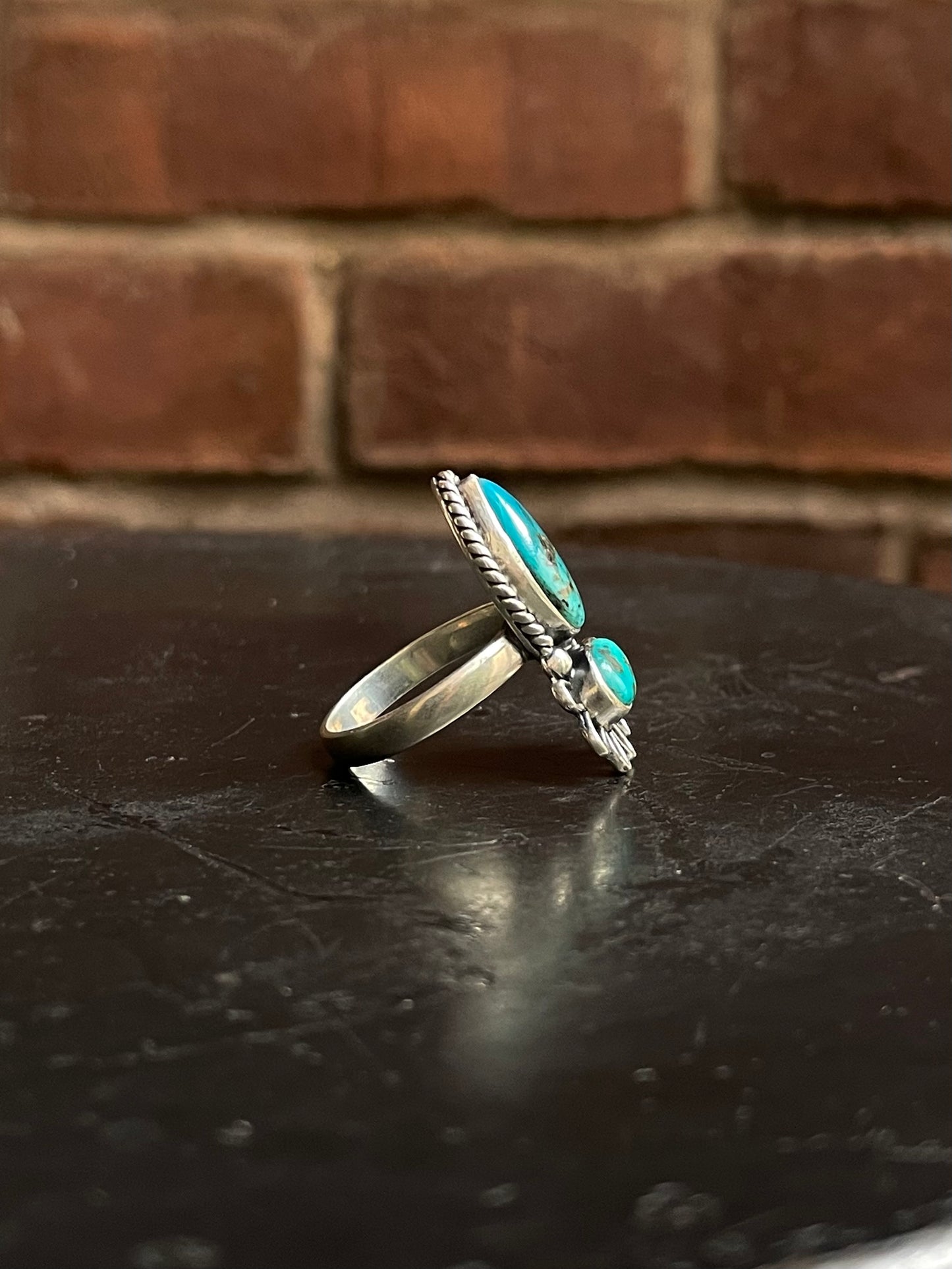 Kingman Turquoise Ring Size 9.75 | 925 Sterling Silver G517