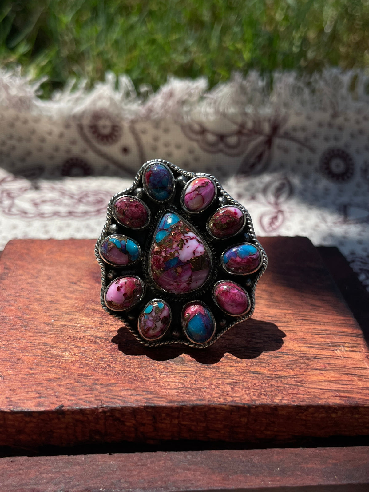 Dahlia Cluster Ring Size 9.25 | 925 Sterling Silver D315