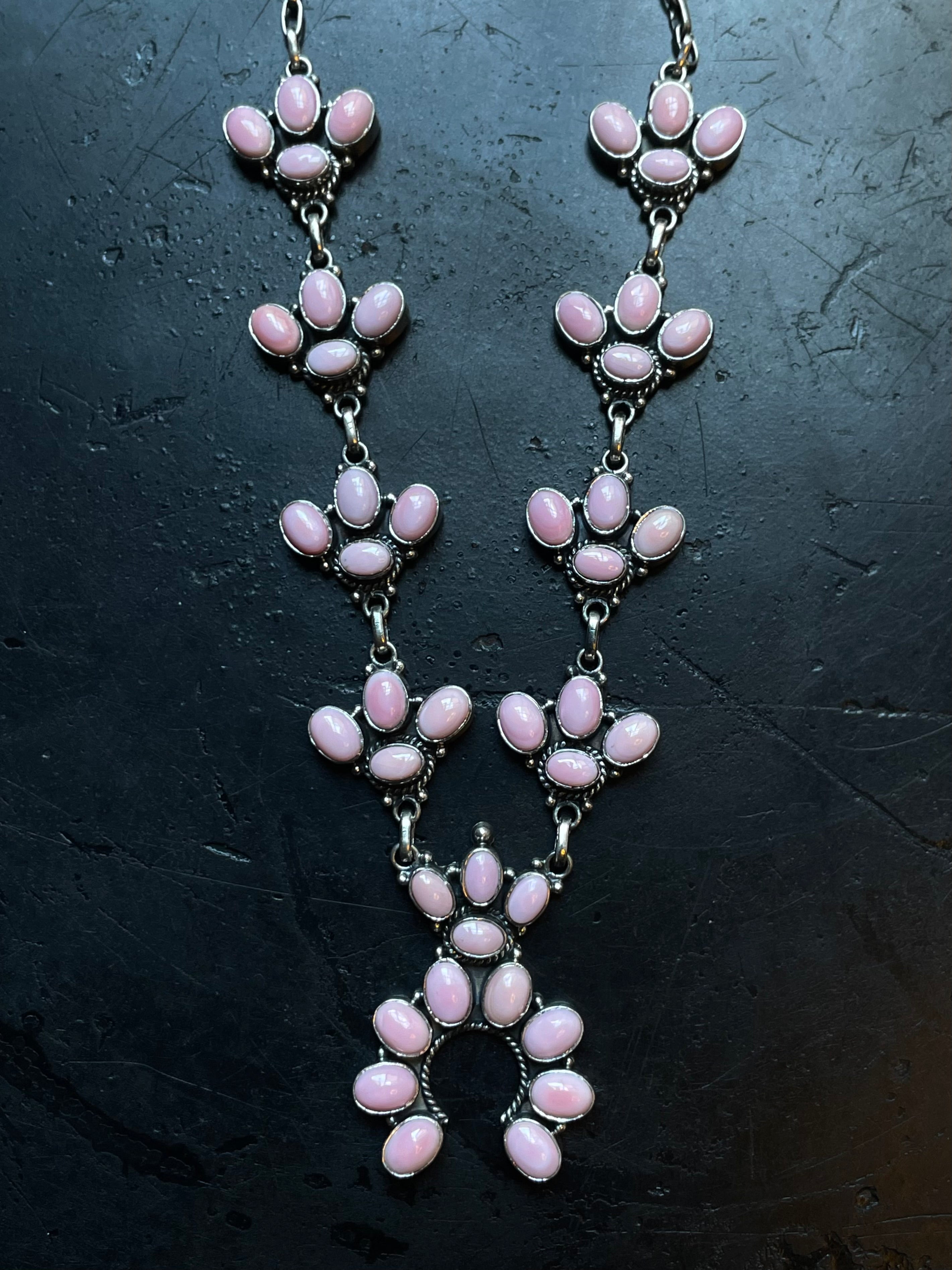 Pink Conch Naja Necklace | 925 Sterling Silver E370