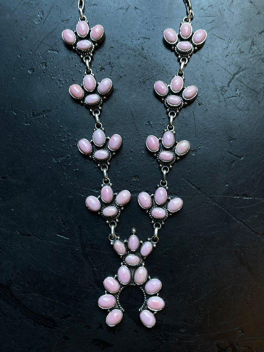 Pink Conch Naja Necklace | 925 Sterling Silver E370