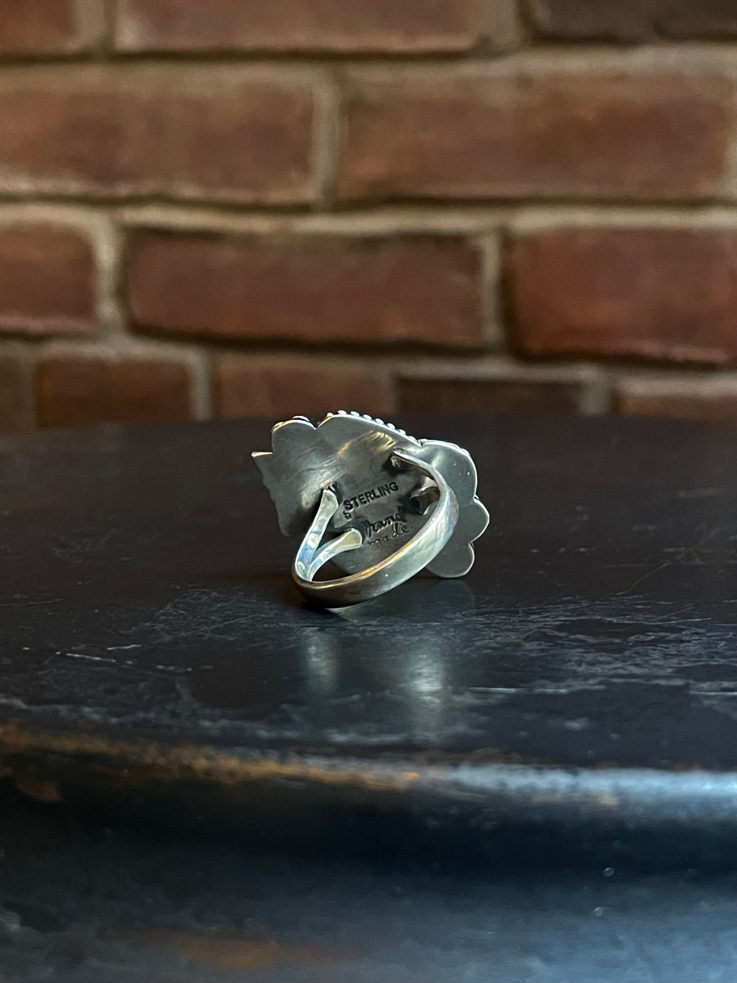 Pink Conch Butterfly Ring | 925 Sterling Silver Size 8 E467