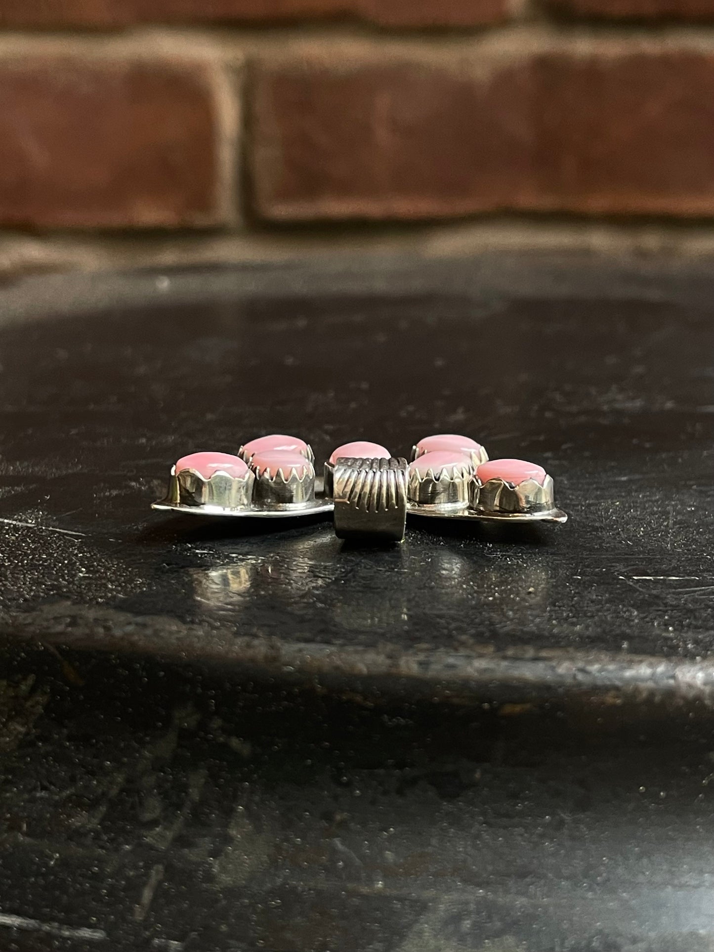 Pink Conch Butterfly Pendant | 925 Sterling Silver E953
