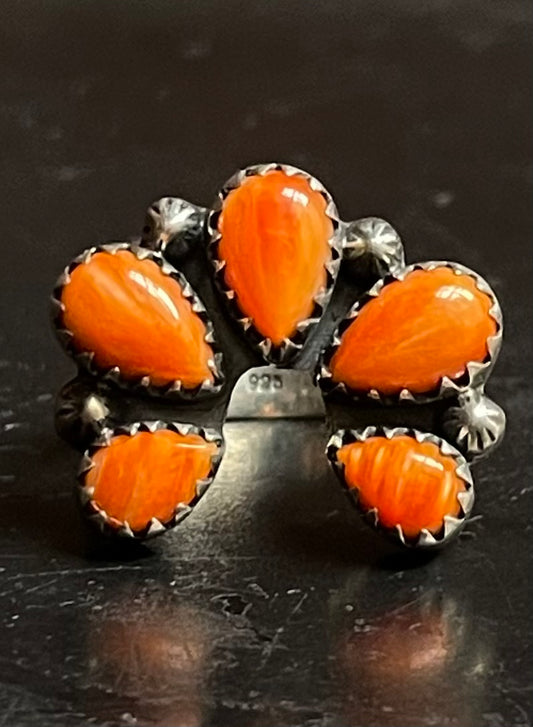 Spiny Oyster Naja Ring Size 8 | 925 Sterling Silver G207