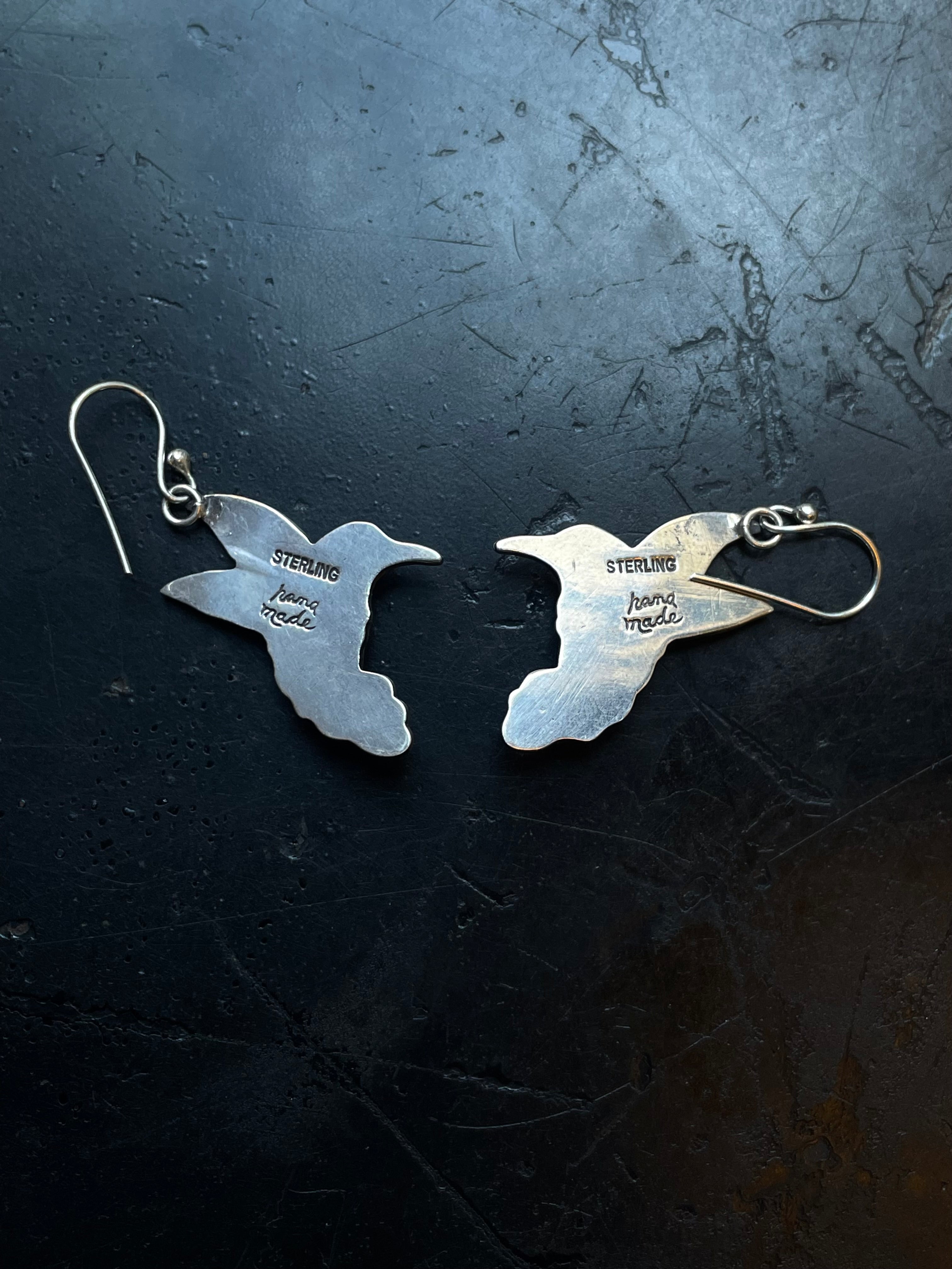 Spiny Oyster Hummingbird Hook Earrings | Sterling Silver E643