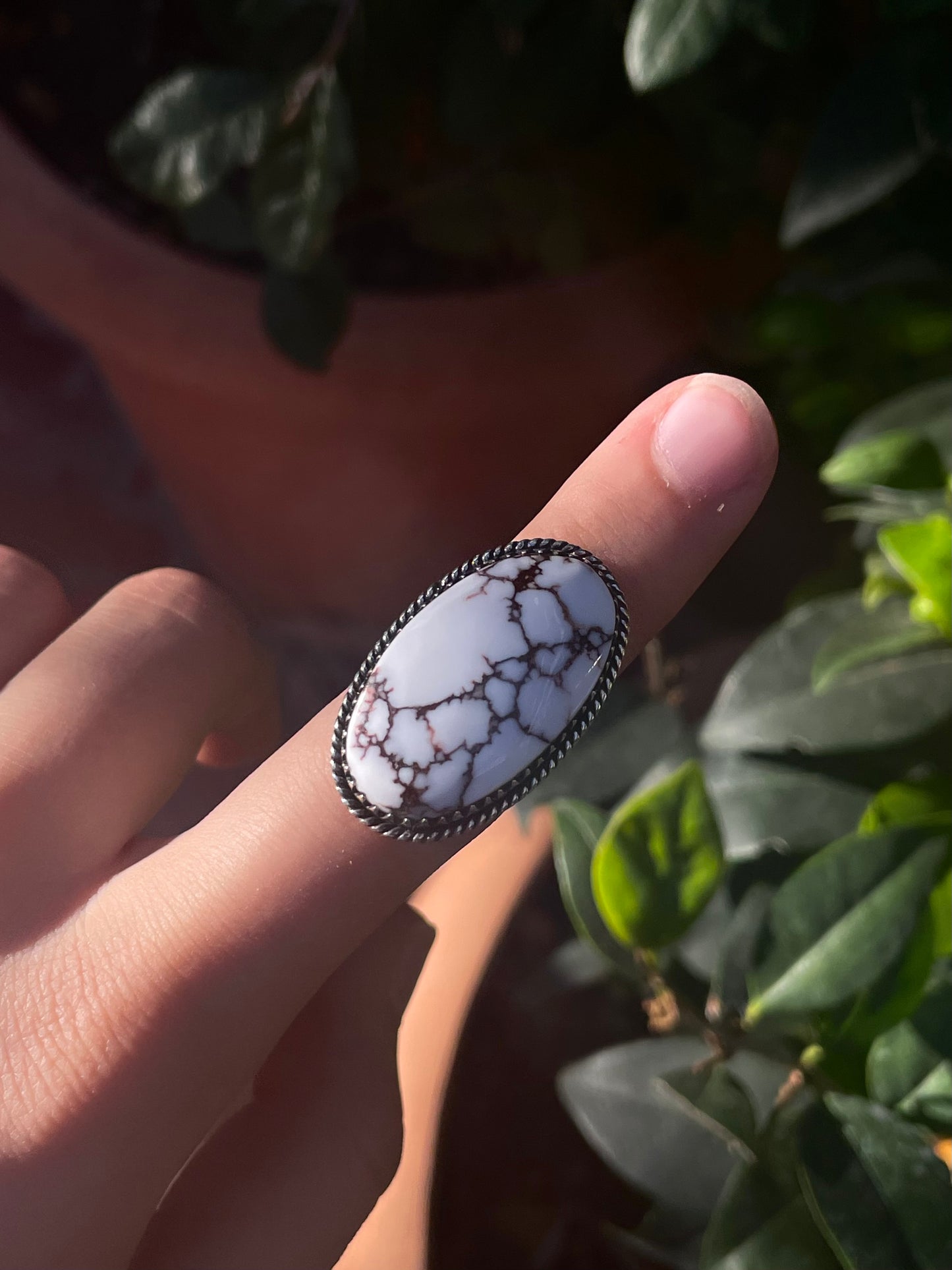 Wild Horse Ring | Sterling Silver | Handmade Size 8 C895