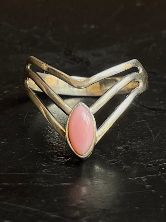Pink Conch Ring Size 10.5 | 925 Sterling Silver G139