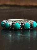 Kingman Turquoise Ring | Sterling Silver | Size 7.25 G376