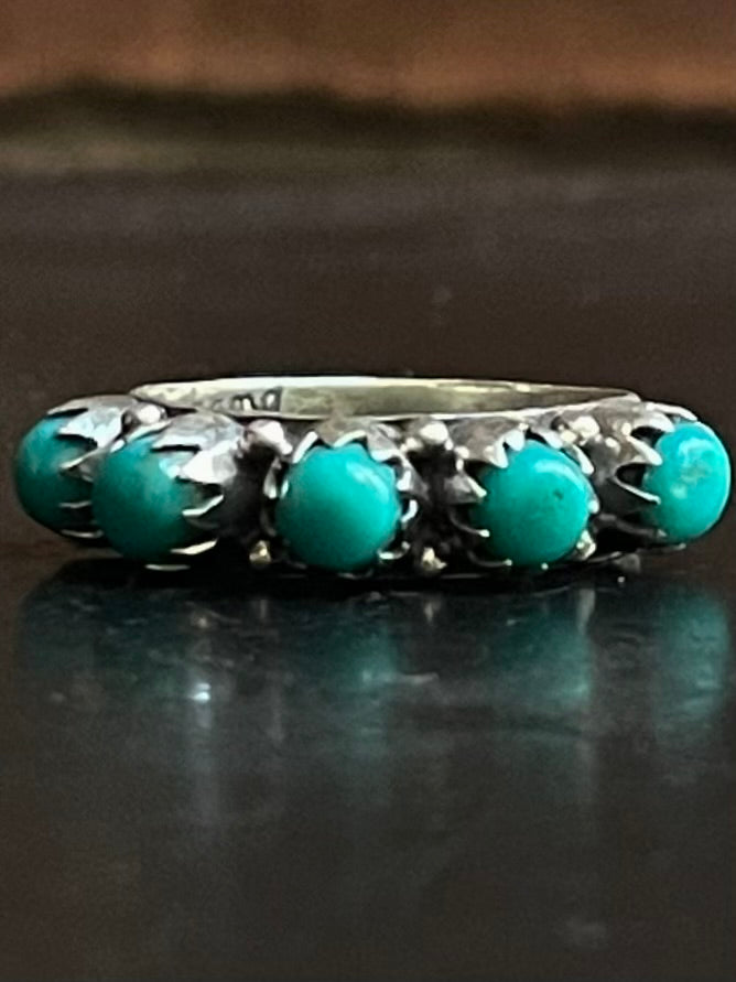 Kingman Turquoise Ring | Sterling Silver | Size 7.25 G376