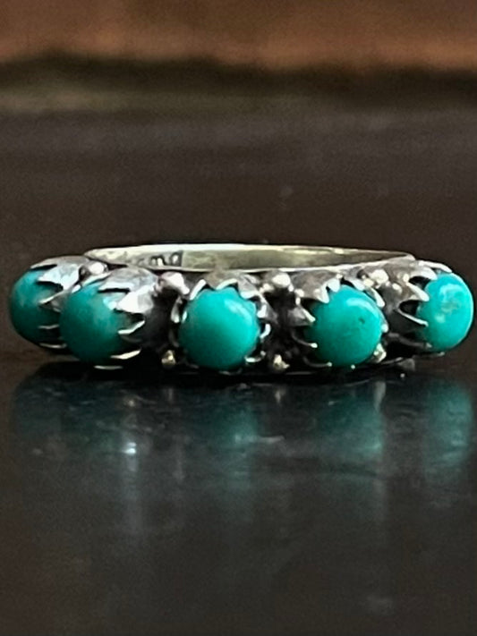 Kingman Turquoise Ring | Sterling Silver | Size 7.25 G376
