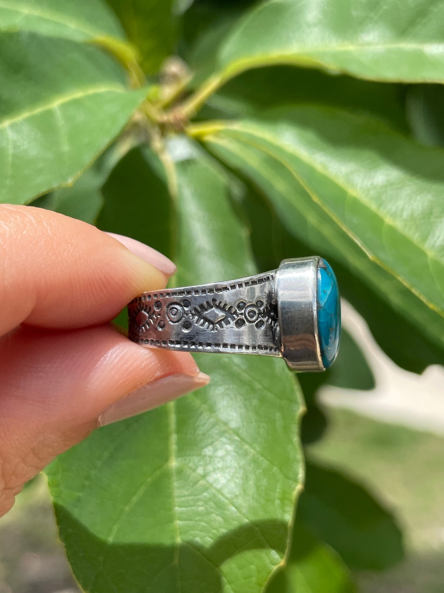 Kingman Turquoise Ring Size 6 | 925 Sterling Silver D174