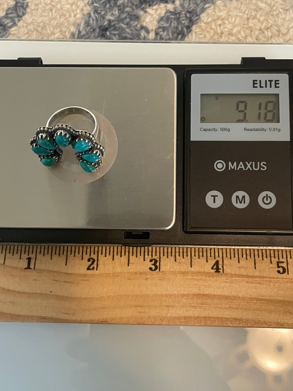 Kingman Turquoise Naja Ring Size 7 | 925 Sterling Silver G559