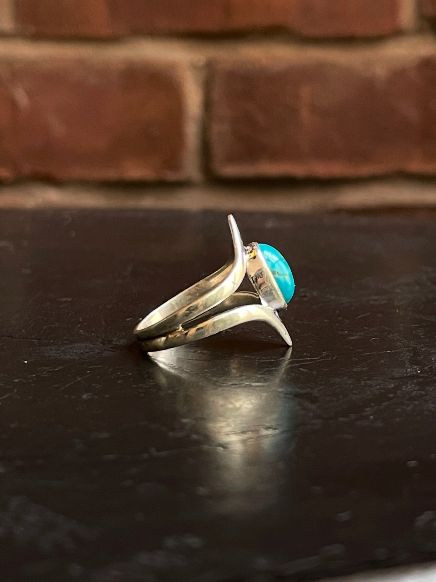 Kingman Turquoise Ring Size 8 | 925 Sterling Silver G508
