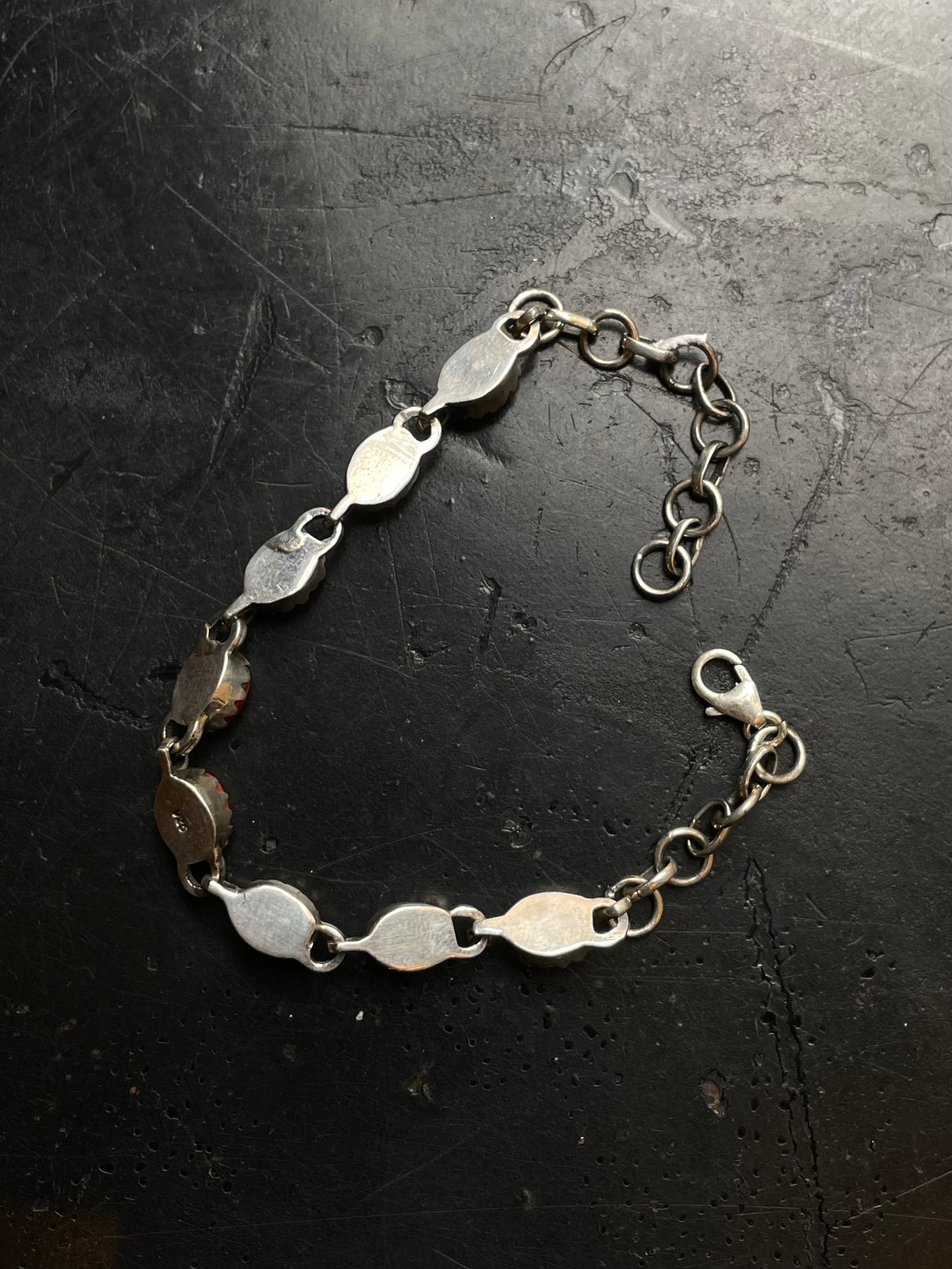 Spiny Oyster Link Bracelet | 925 Sterling Silver E109