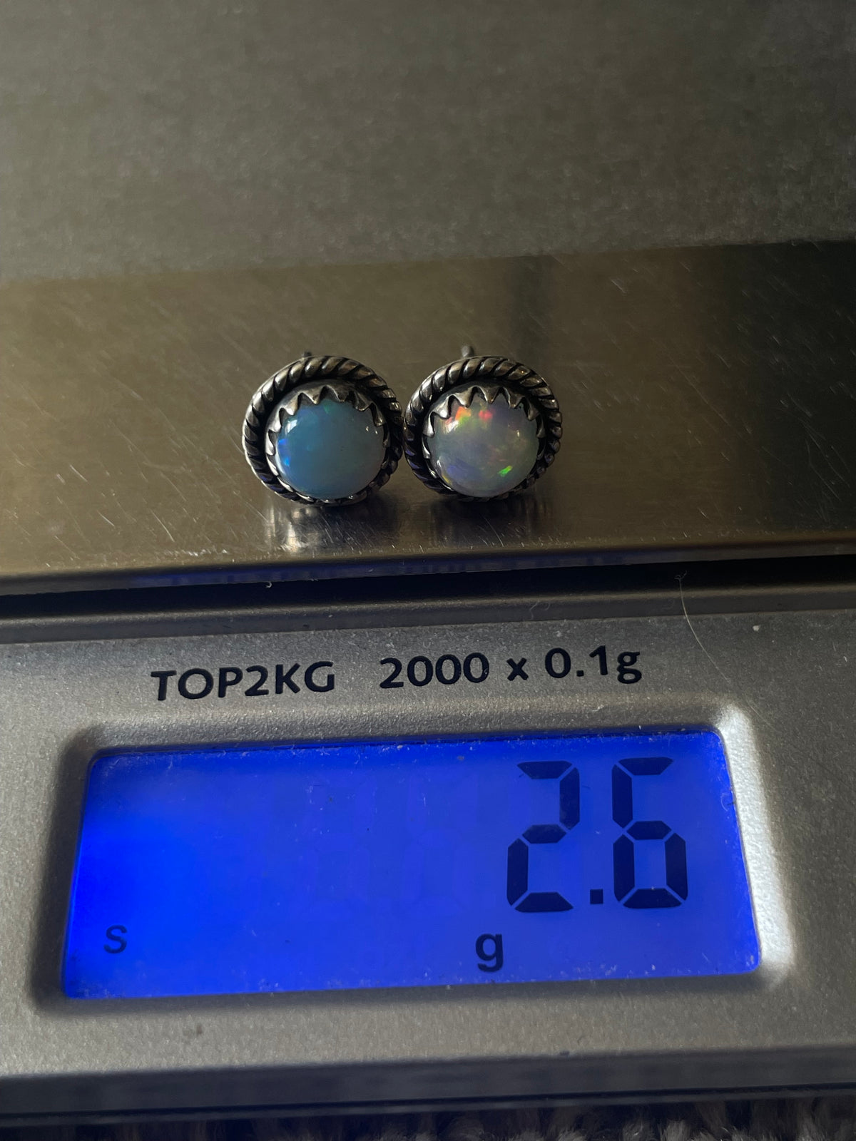 Opal Stud Earrings | 925 Sterling Silver D247