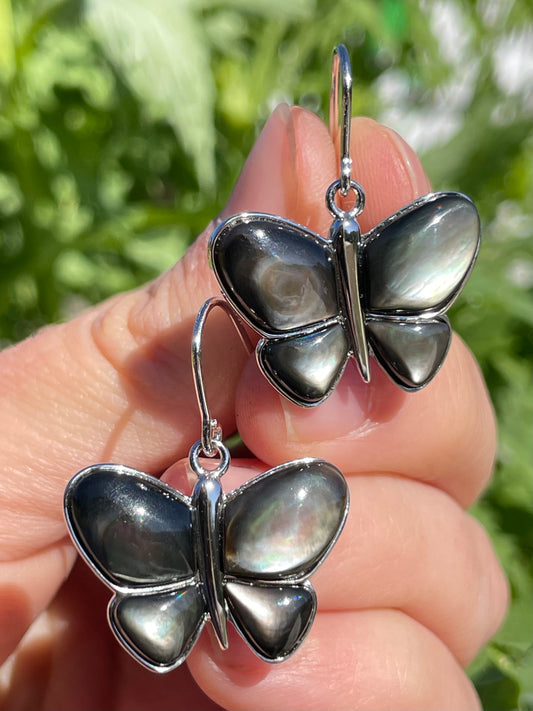 Abalone Dangle Earrings | Sterling Silver 925 J43