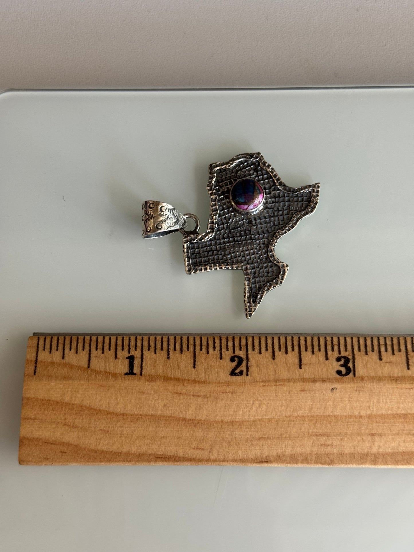 Texas Dahlia Pendant | Sterling Silver | A817