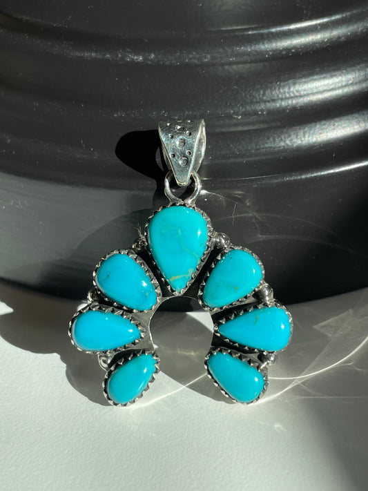 Turquoise Naja Pendant | Sterling Silver 925 B854