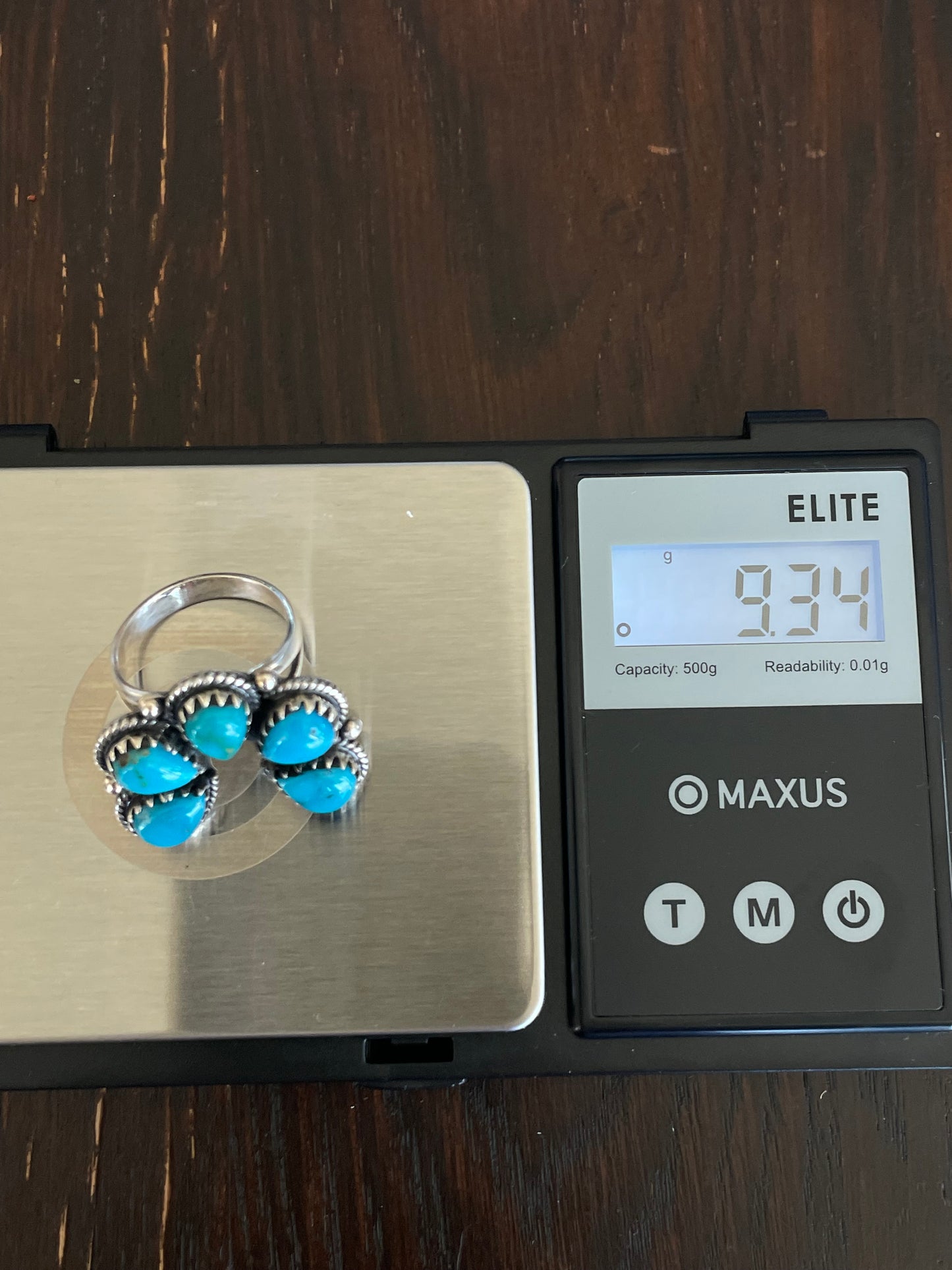 Turquoise Naja Ring Size8 | Sterling Silver E883