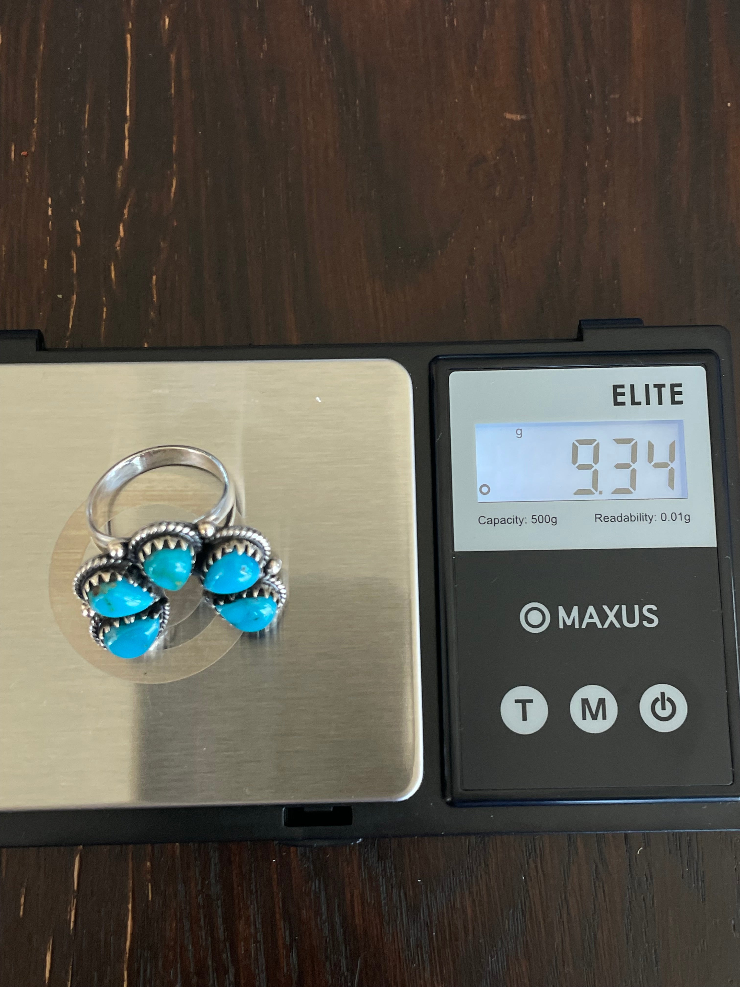 Turquoise Naja Ring Size8 | Sterling Silver E883
