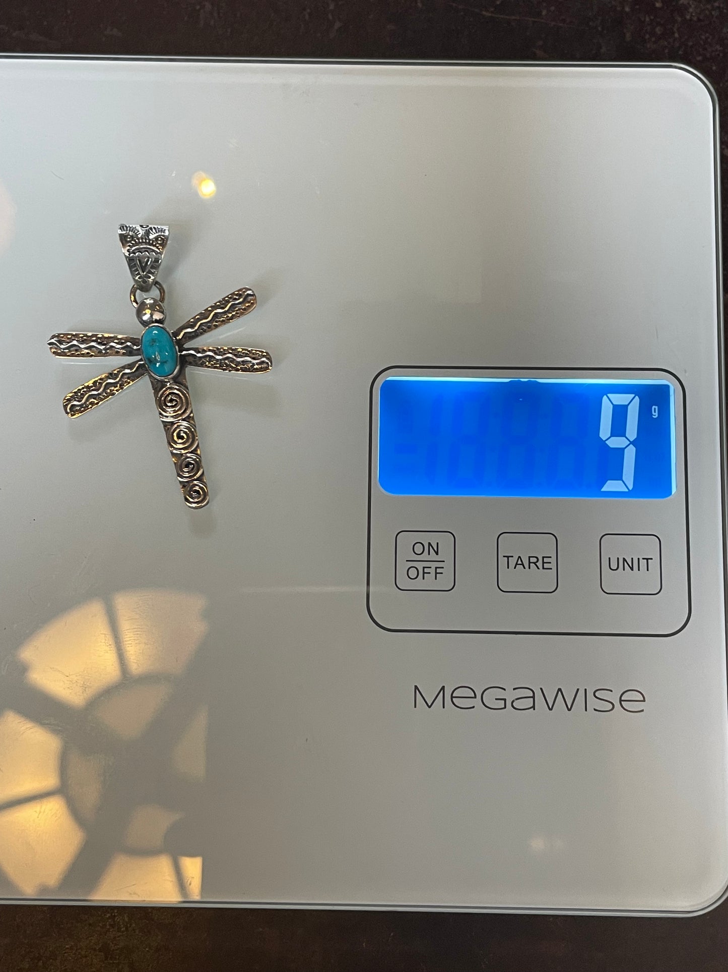 Turquoise Dragonfly Pendant | Sterling Silver 925 C651