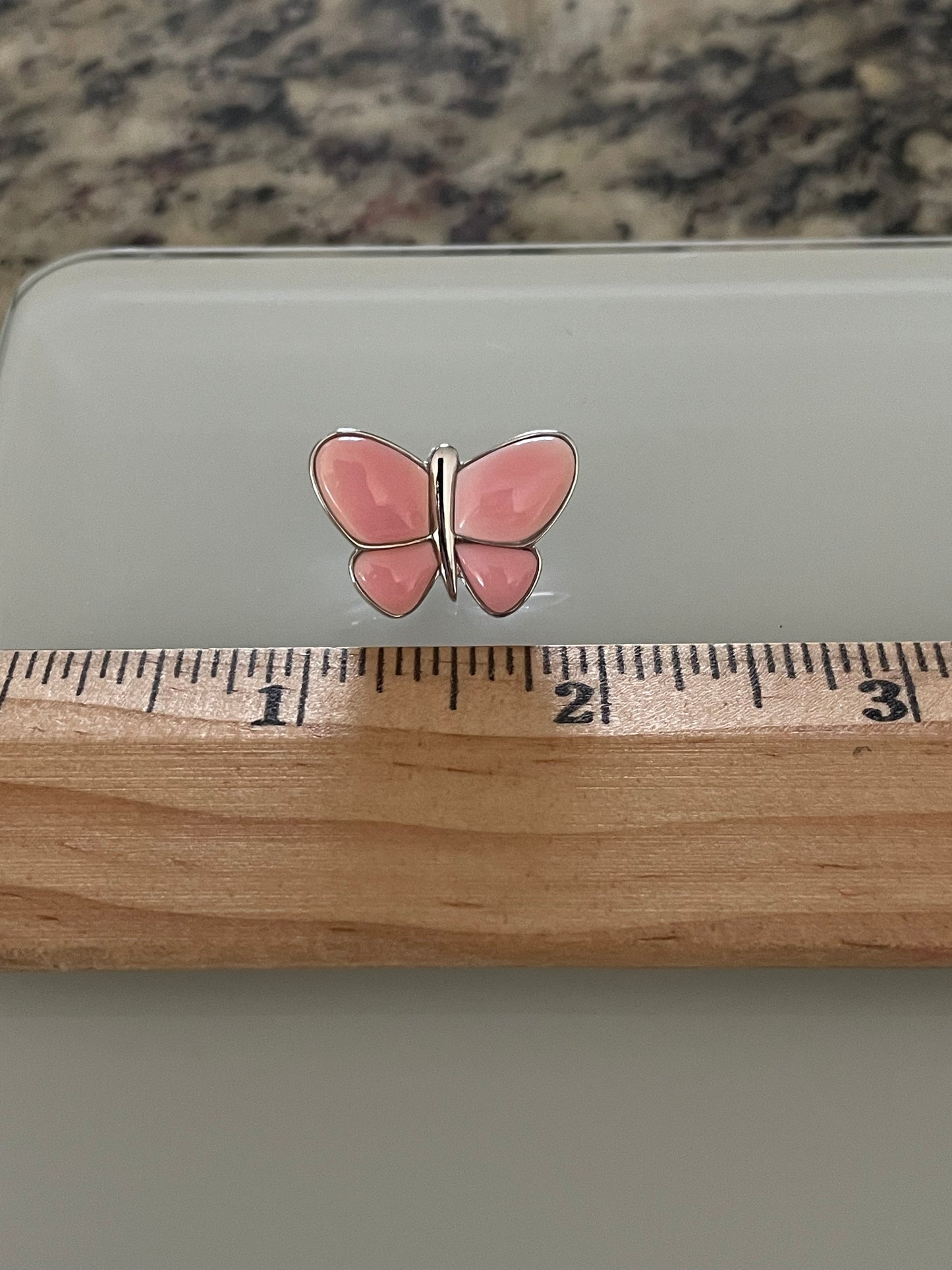 Pink Conch Butterfly Stud Earrings | 925 Sterling Silver E410