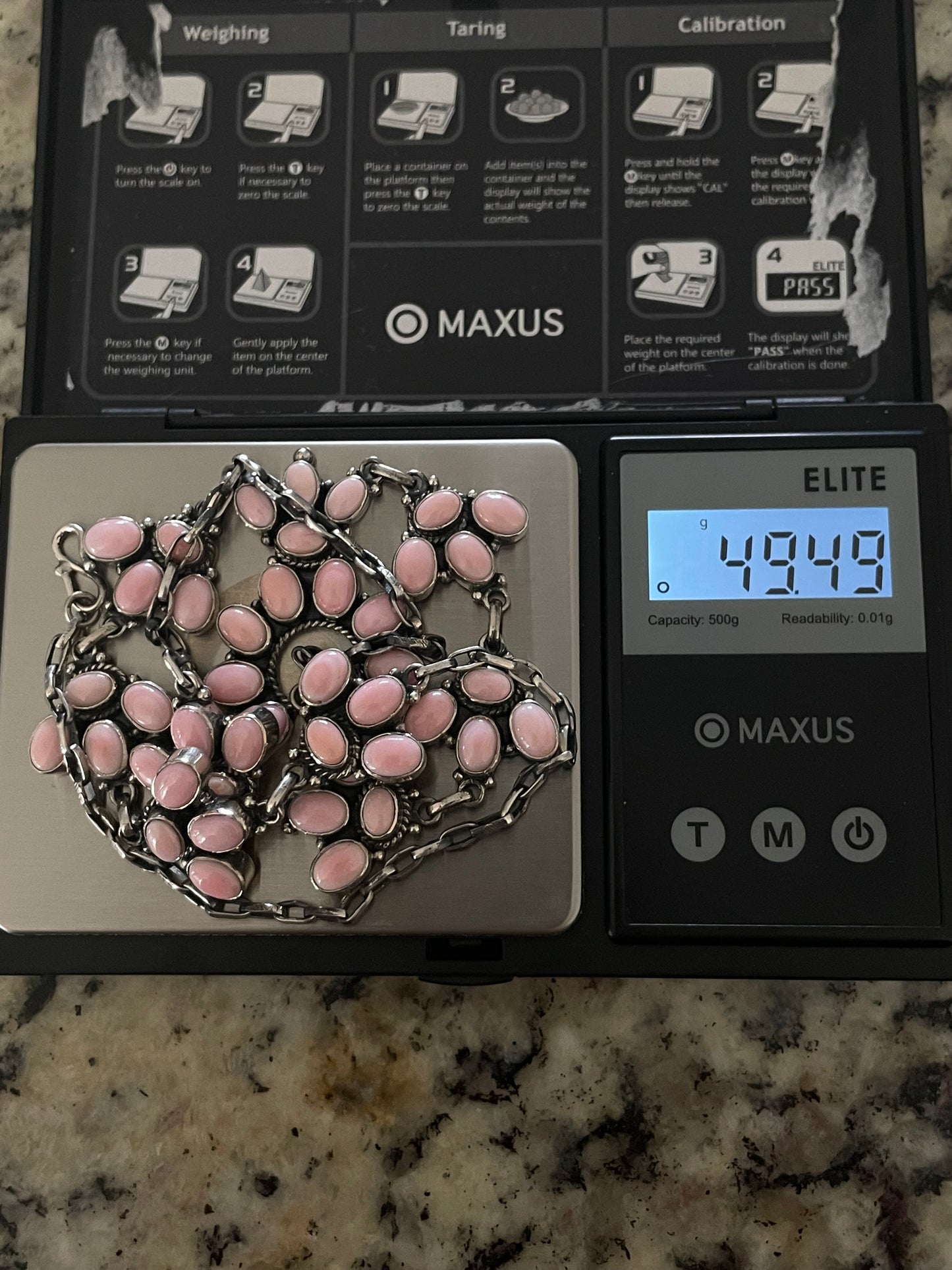 Pink Conch Naja Necklace | 925 Sterling Silver E370