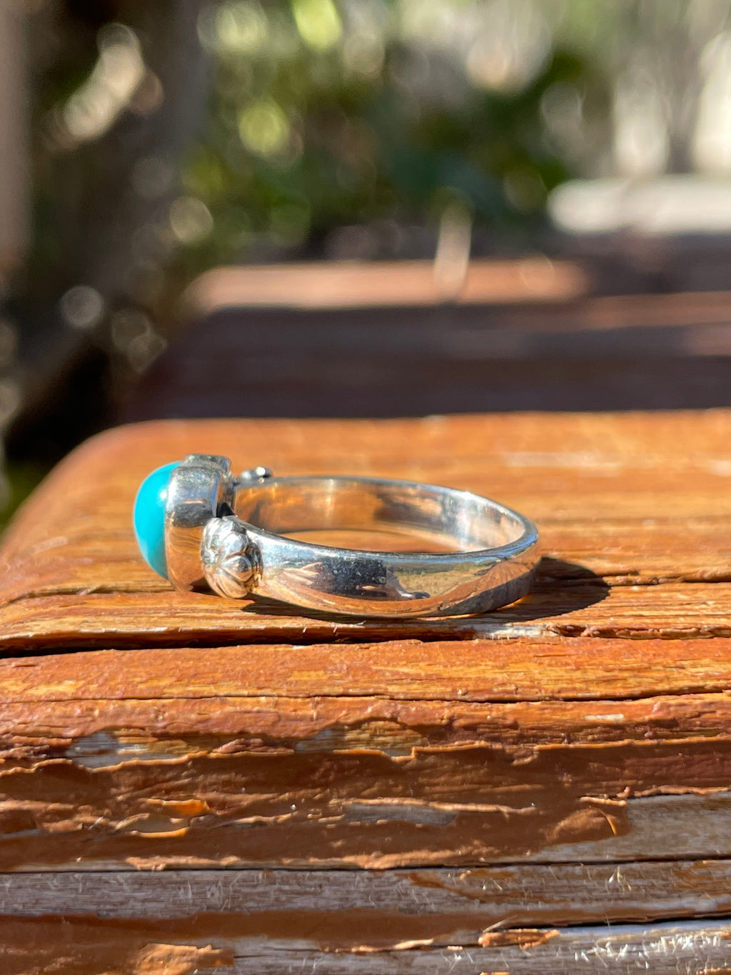 Turquoise Heart Ring Size 6.75 | 925 Sterling Silver B922