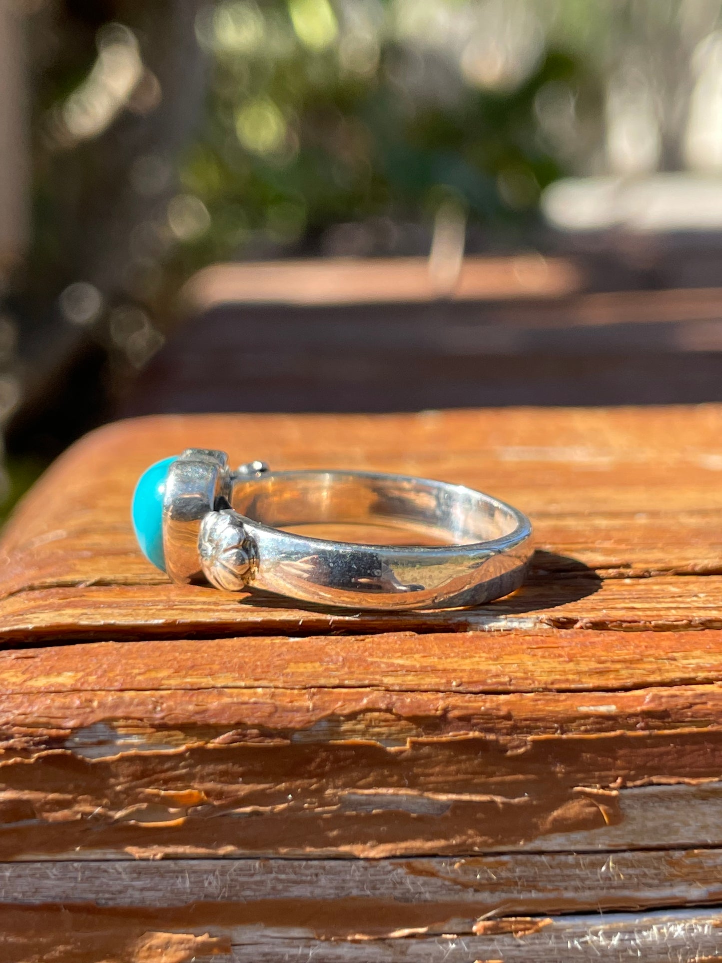 Turquoise Heart Ring Size 6.75 | 925 Sterling Silver B922