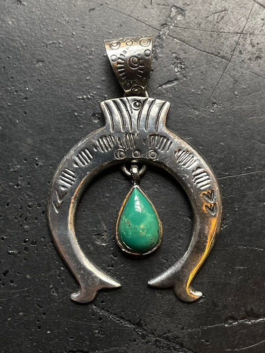 Turquoise Naja Pendant | 925 Sterling Silver E522