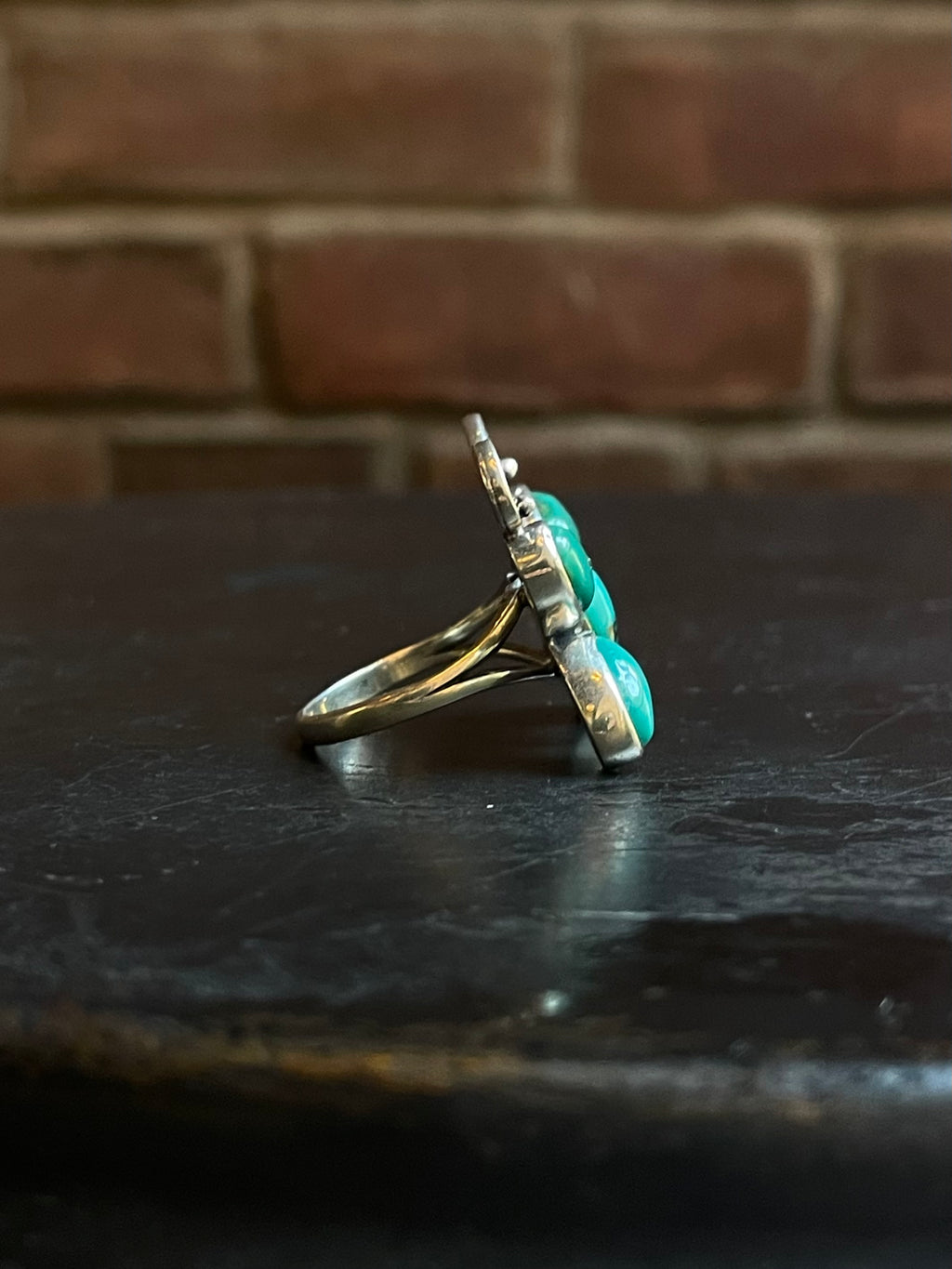 Turquoise Butterfly Ring Size 8.5 | Sterling Silver E869