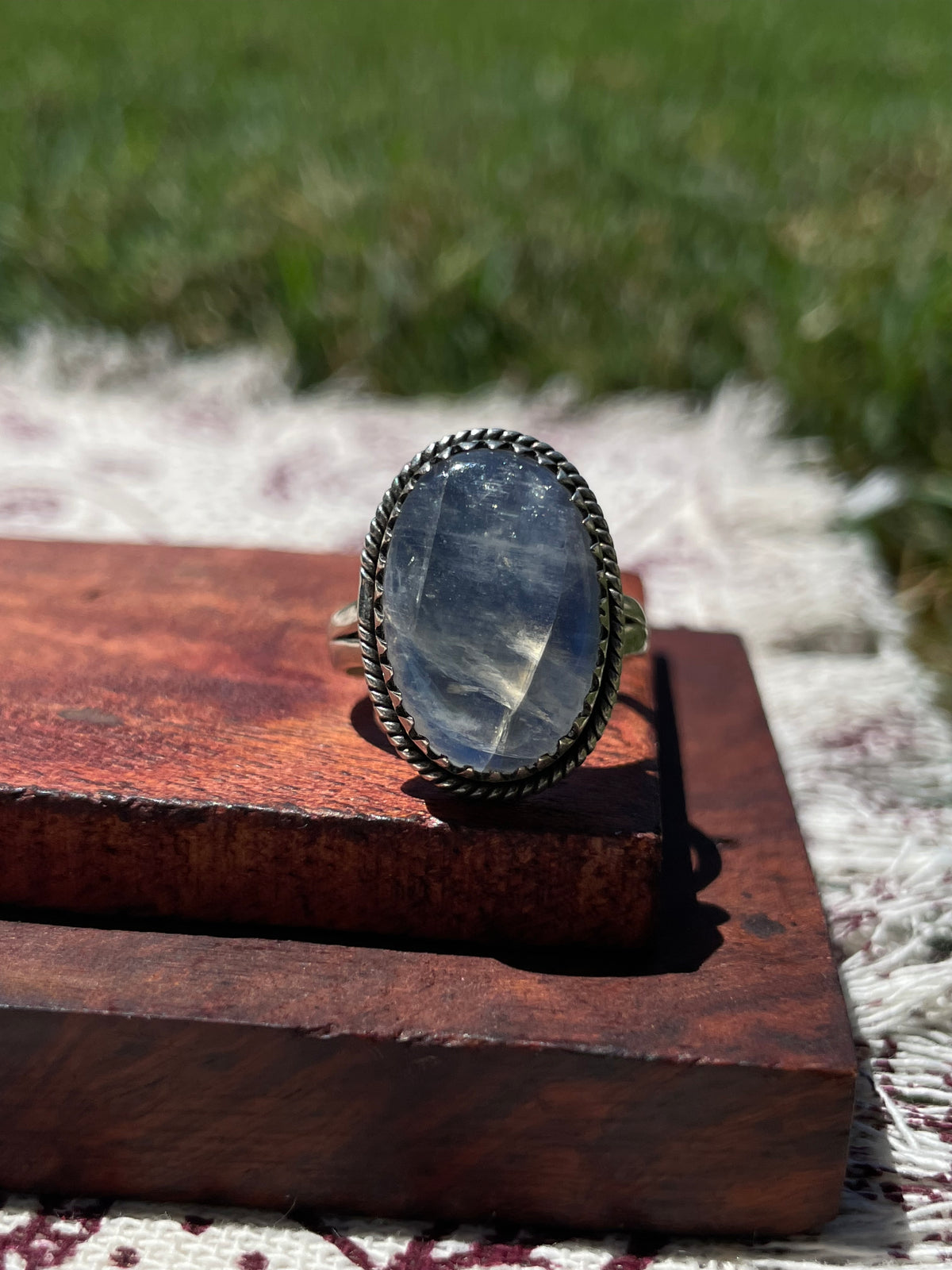 Moonstone Oval Ring Size 8.75 | 925 Sterling Silver D304