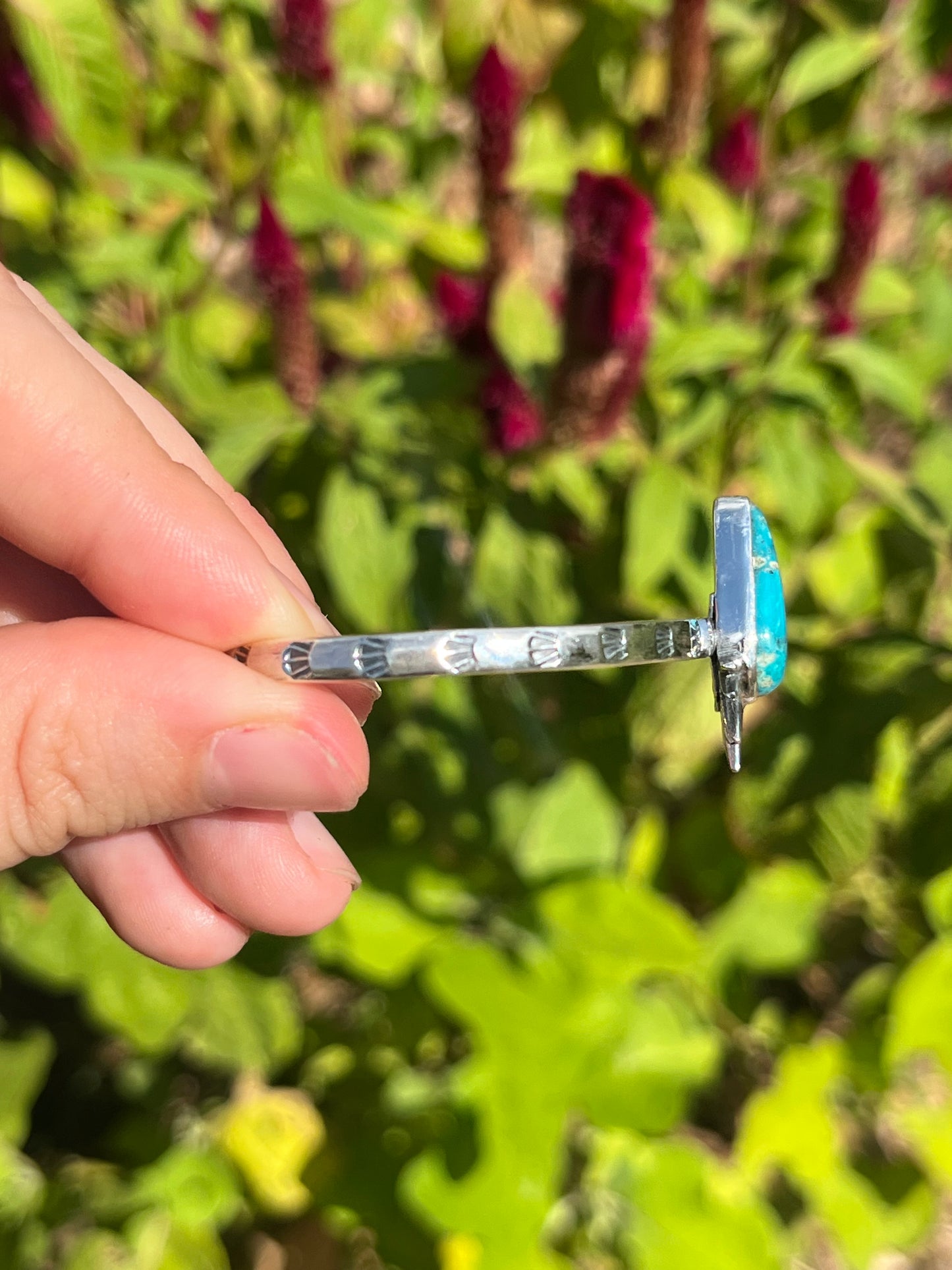 Kingman Turquoise Cuff Bracelet | 925 Sterling Silver X38