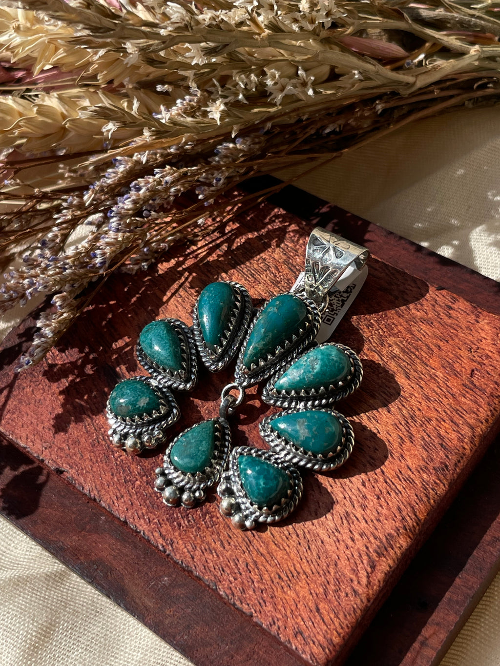 Turquoise Multi-Stone Naja Pendant | 925 Sterling Silver D325