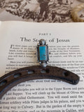 Turquoise Rectangle Ring | 925 Sterling Silver Size 9 G806
