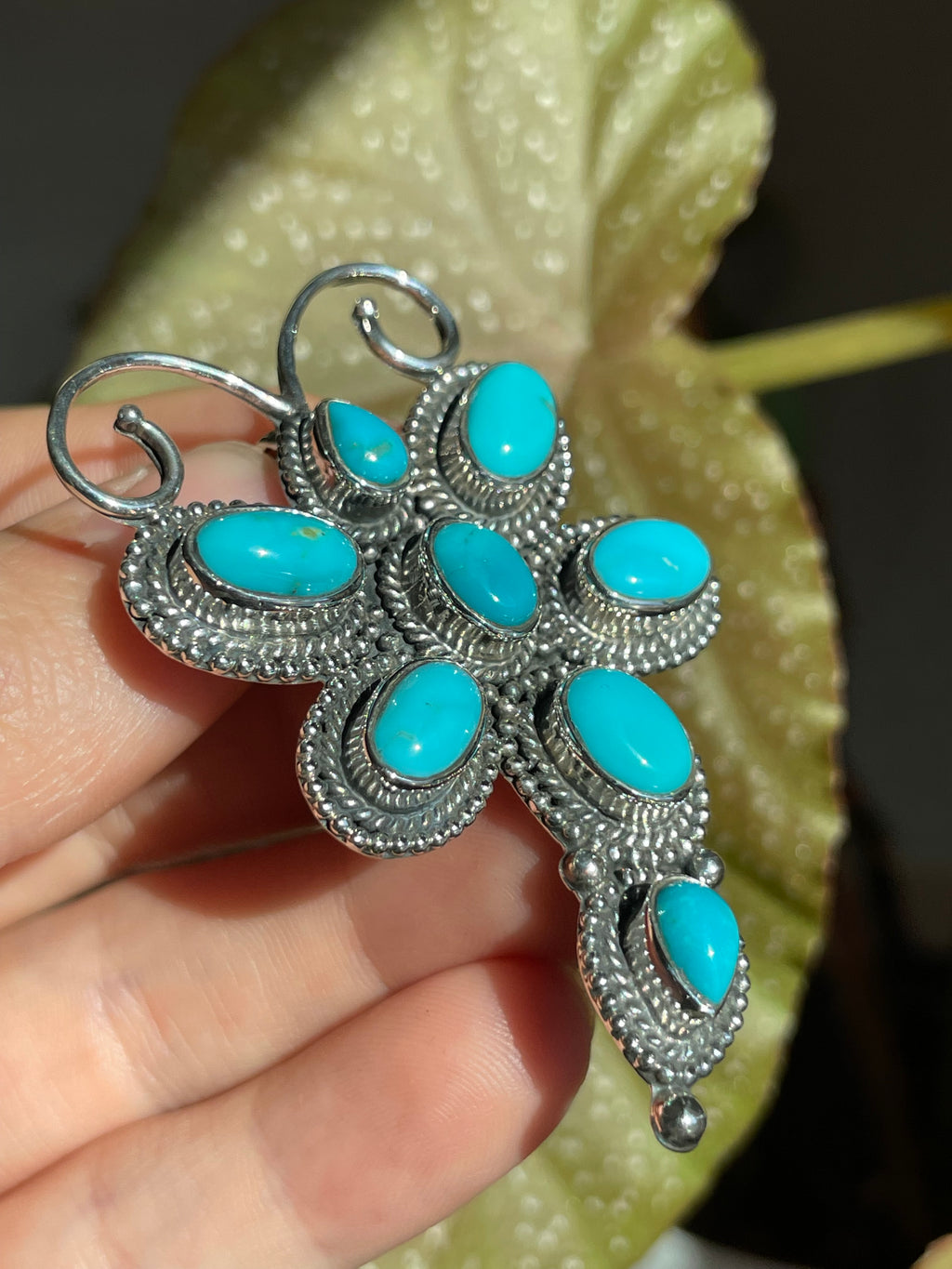 Turquoise Dragonfly Pendant | Sterling Silver 925 B859