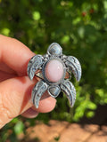 Pink Conch Turtle Ring | 925 Sterling Silver | Size 6.5 Z15