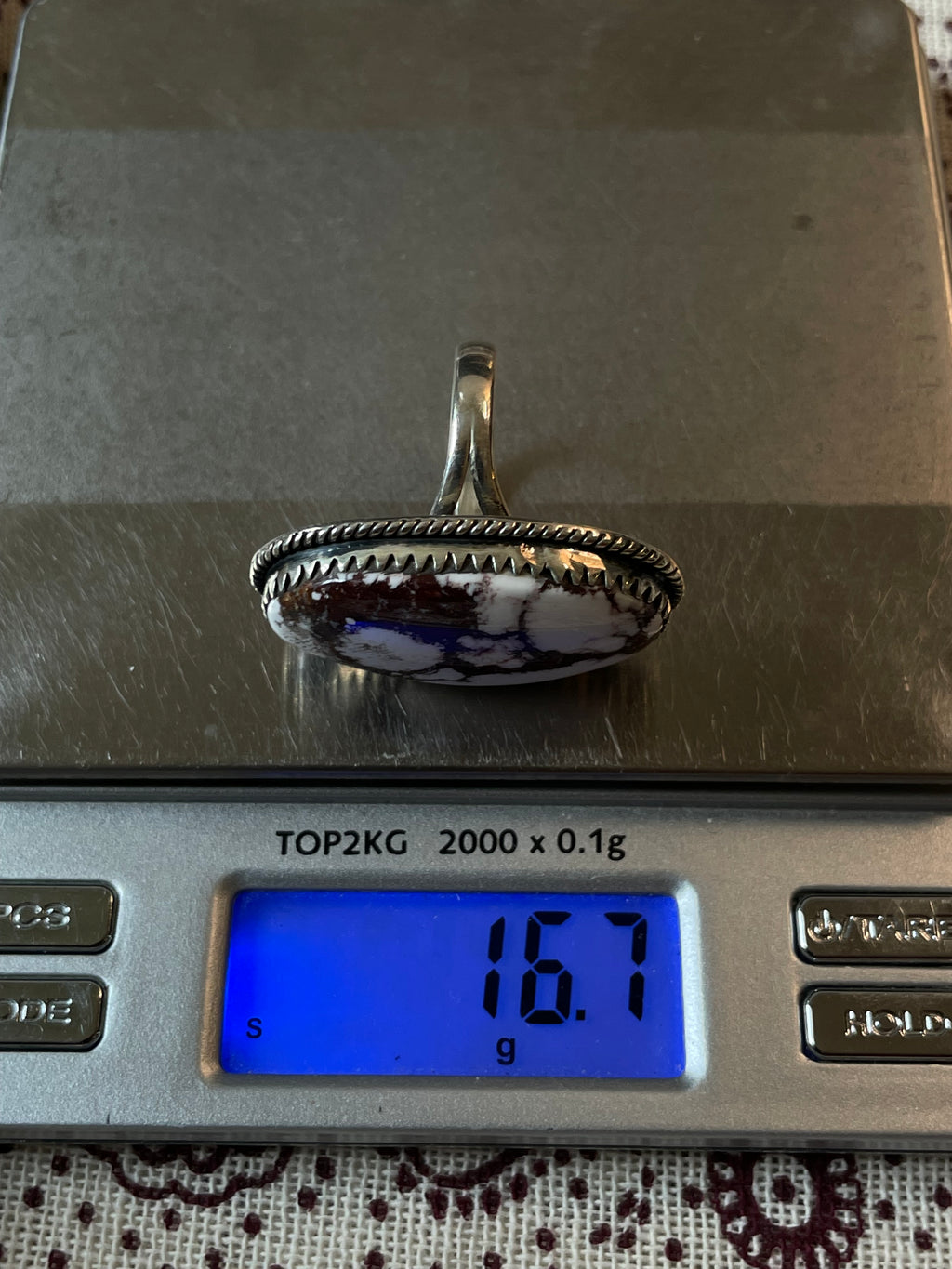 Wild Horse Stone Ring | Sterling Silver 925 | Size 10 C594