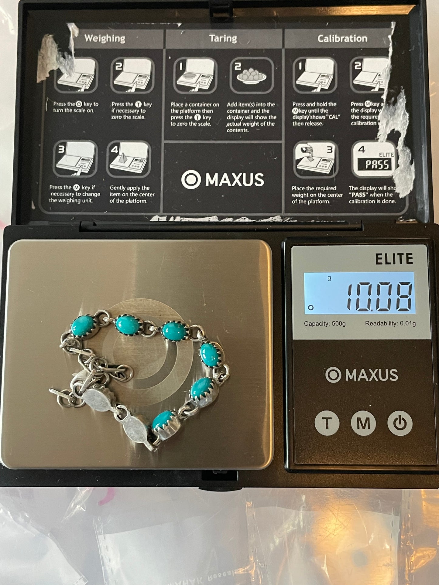 Turquoise Bracelet | 925 Sterling Silver Link Bracelet E550